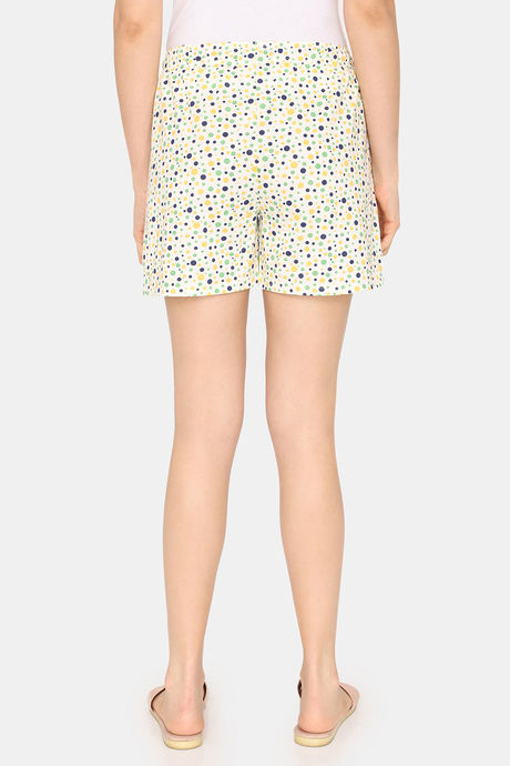 Rosaline Mystic Town Knit Cotton Shorts (Pack of 2) - White Purple — image 9